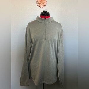 Greg Norman mens gray 1/4 zip pullover sweatshirt size XXL
